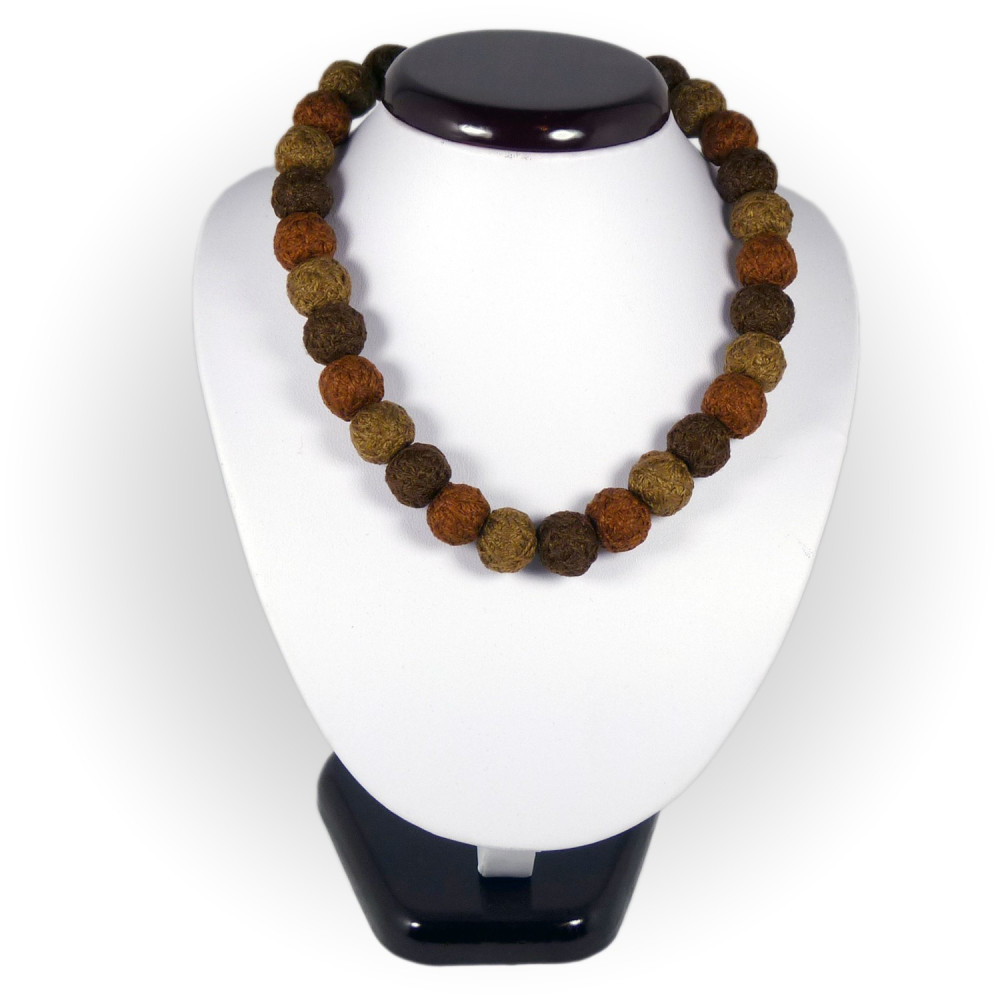 Collier modèle Alegria Andine marron