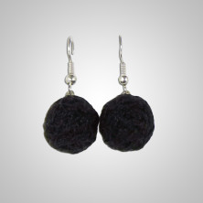 Boucles d'oreilles modèle Alegria Andine couleur noire