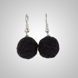 Boucles d'oreilles modèle Alegria Andine couleur noire