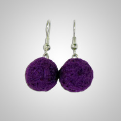 Boucles d'oreilles modèle Alegria Andine couleur violet