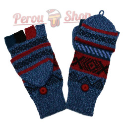 Moufles mitaines laine baby alpaga modèle Puno