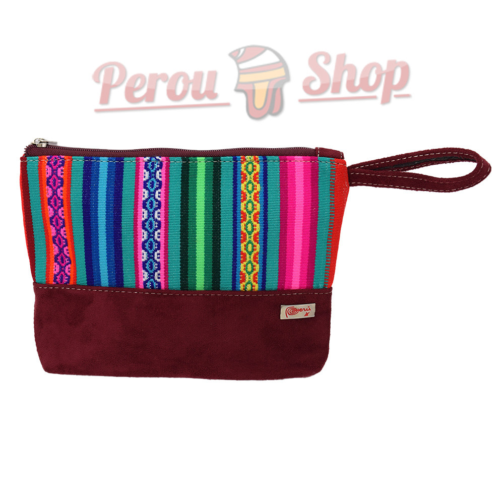 Trousse de maquillage élégante en tissu péruvien