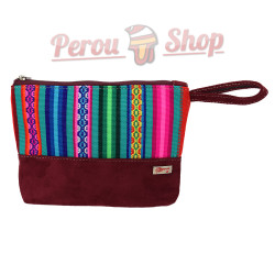 Trousse de maquillage élégante en tissu péruvien