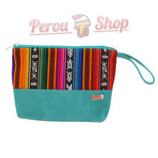 Trousse de maquillage couleur turquoise