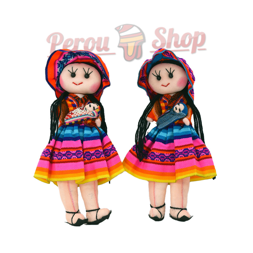 Poupée Cholita et son bébé