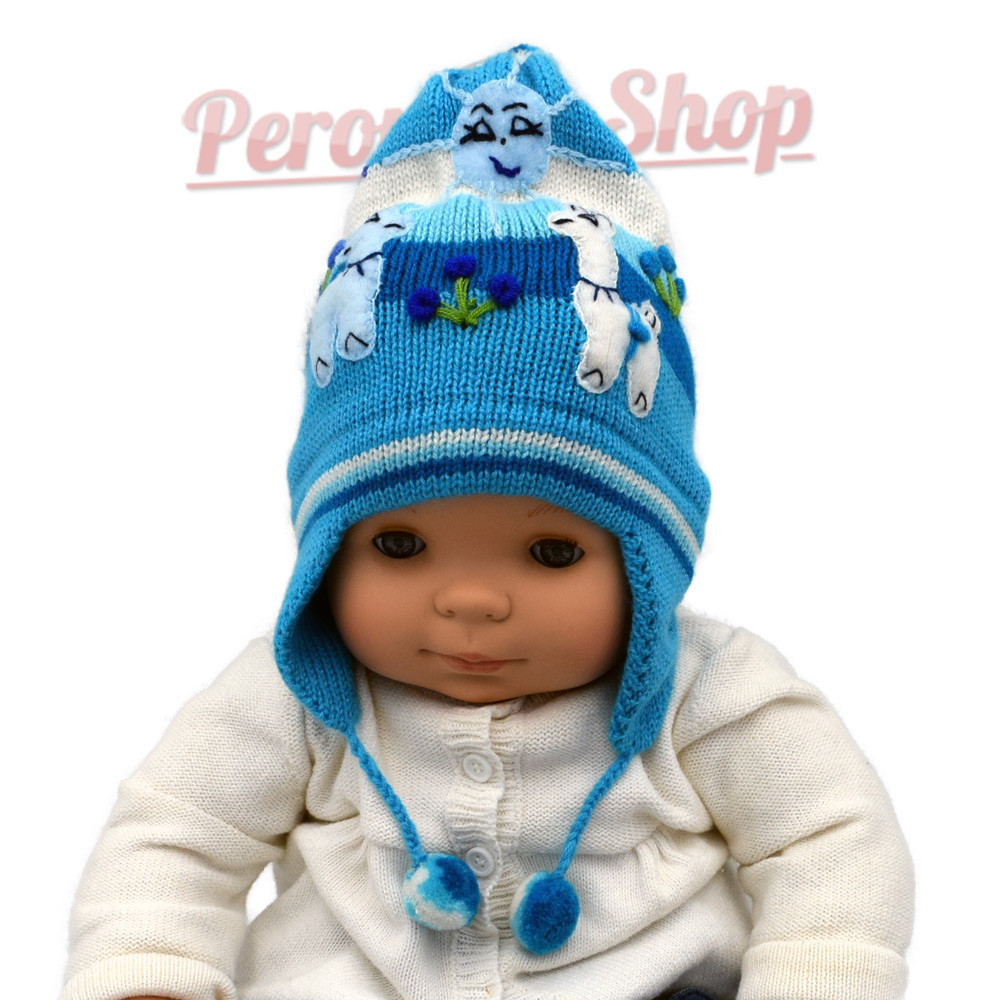 Bonnet péruvien bébé