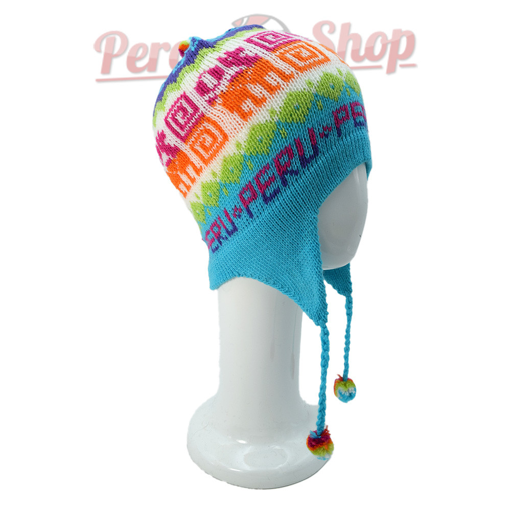 Bonnet "Peru" couleur cyan
