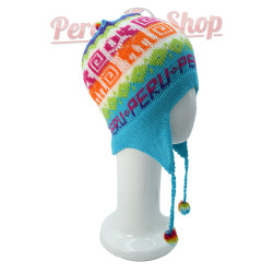 Bonnet "Peru" couleur cyan