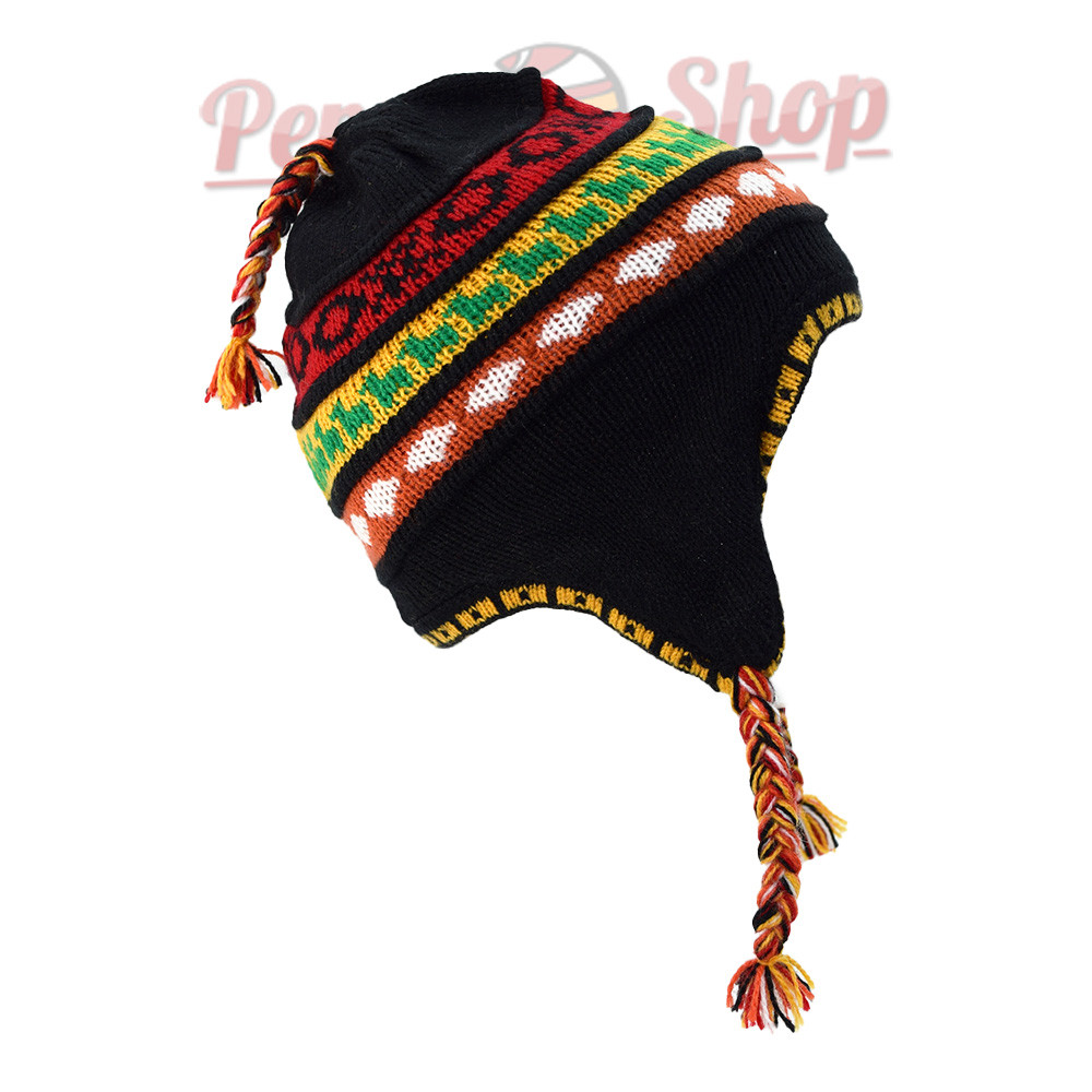 Bonnet enfant avec doublure polaire, couleur noir