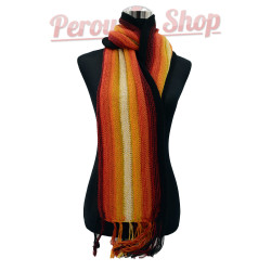 Bonnet écharpe 2 en 1 pour femme avec dégradé de couleurs