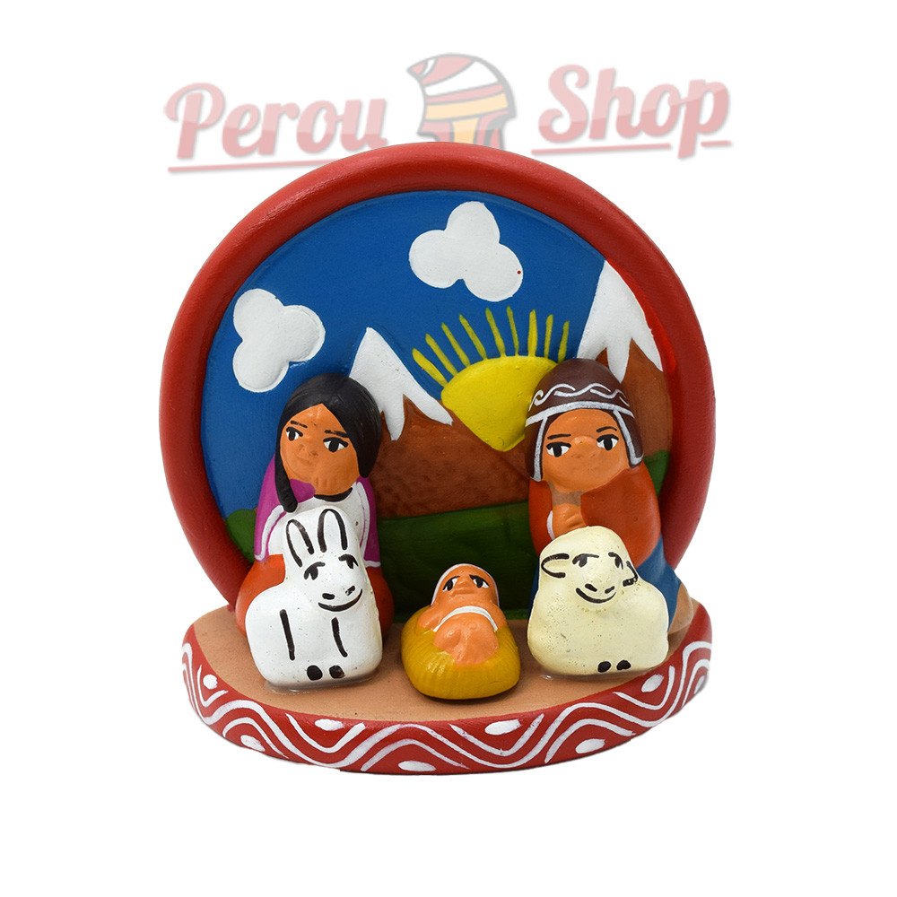 Crèche péruvienne des Andes