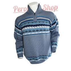 Pull péruvien en laine d'alpaga pour homme