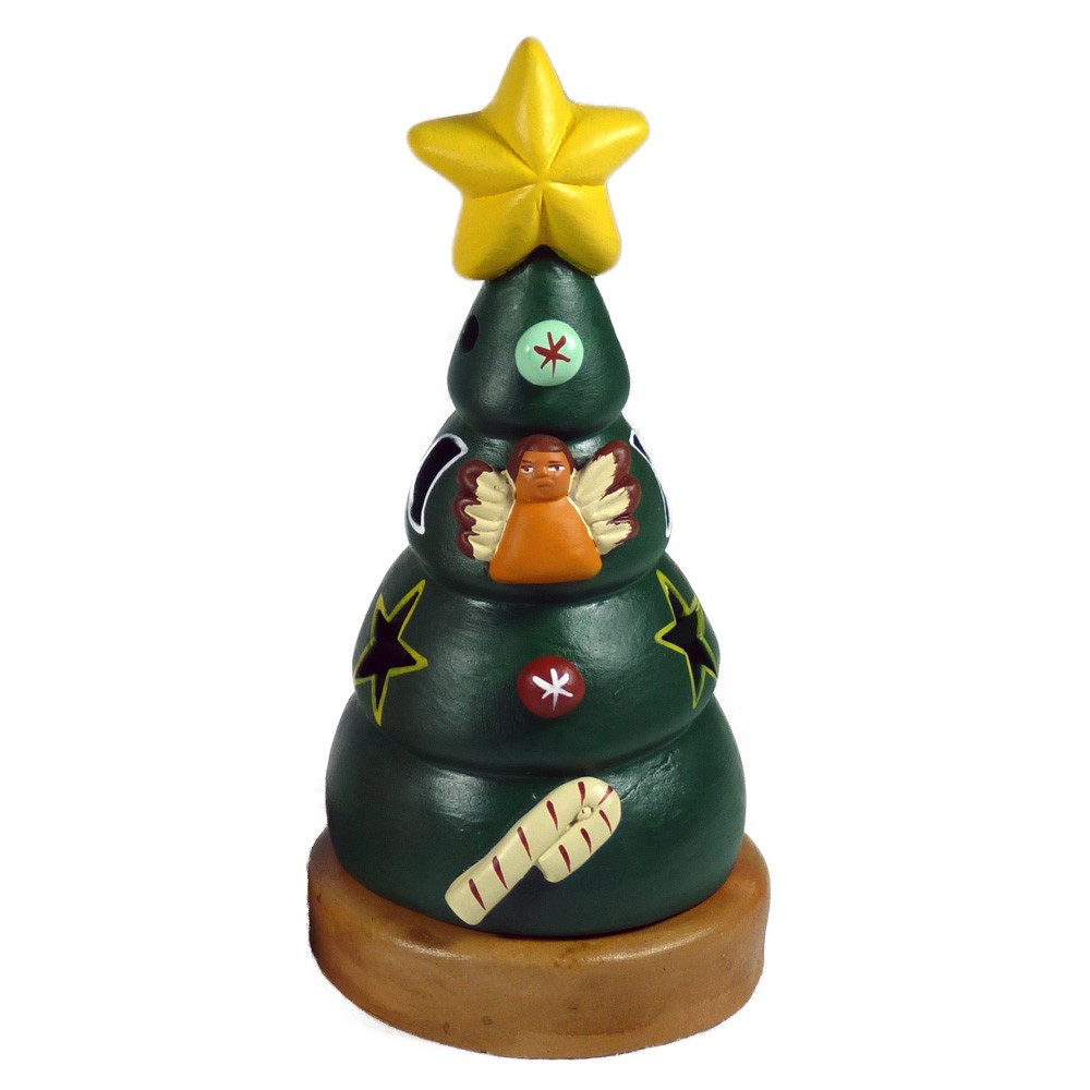 Crèche péruvienne modèle sapin de noël andin