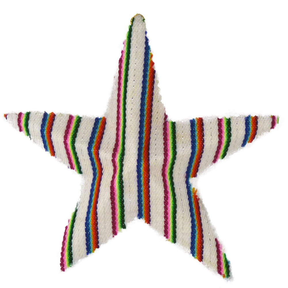 Pendentif déco sapin modèle étoile andine