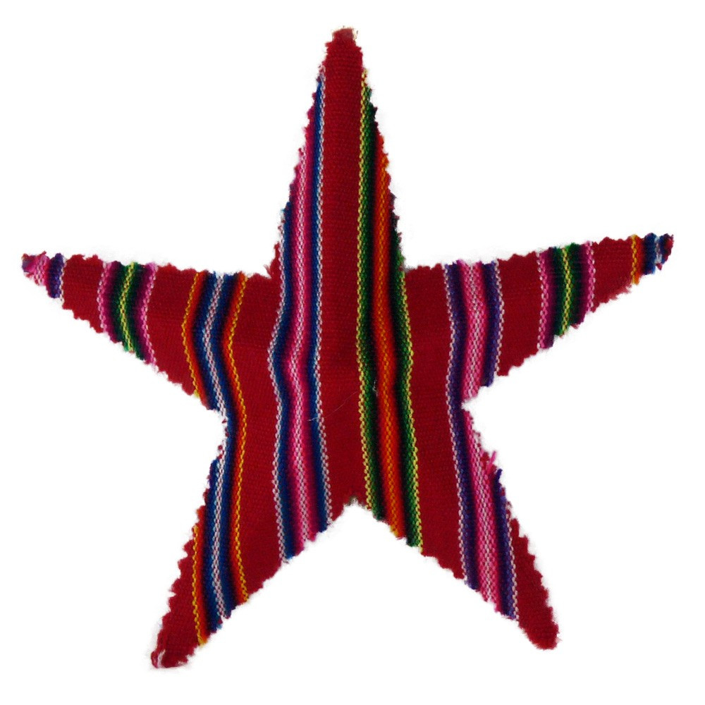 Pendentif déco sapin modèle étoile andine