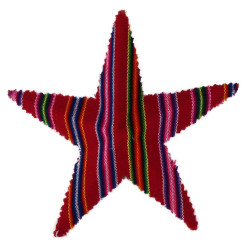 Pendentif déco sapin modèle étoile andine