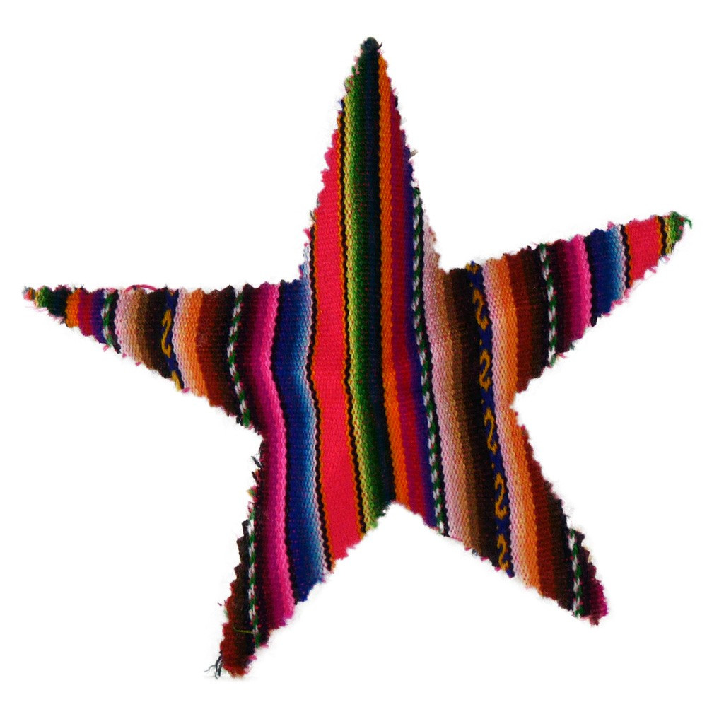 Pendentif déco sapin modèle étoile andine