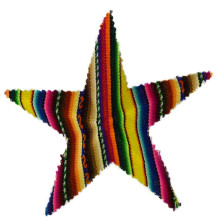 Pendentif déco sapin modèle étoile andine