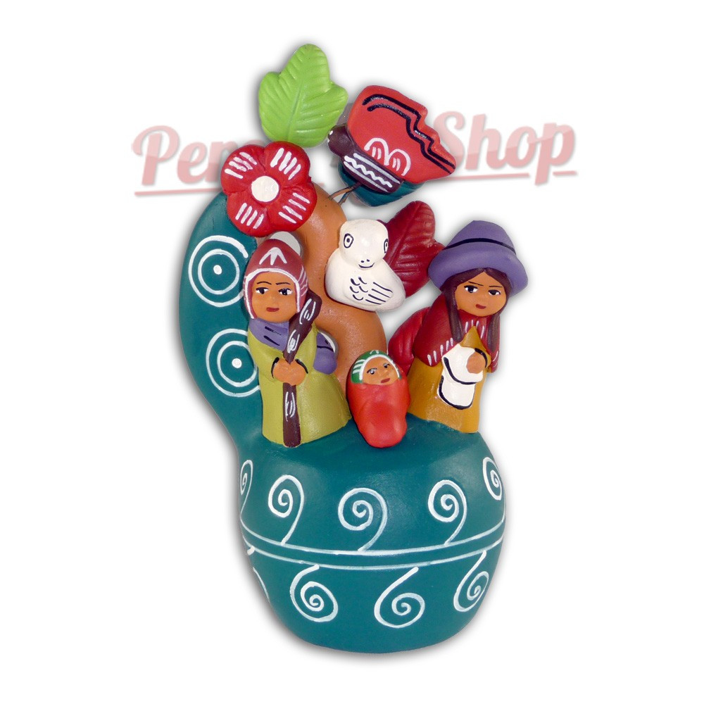 Crèche péruvienne modèle Arbre de la vie